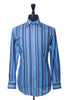Etro Blue Bar Code Striped Shirt