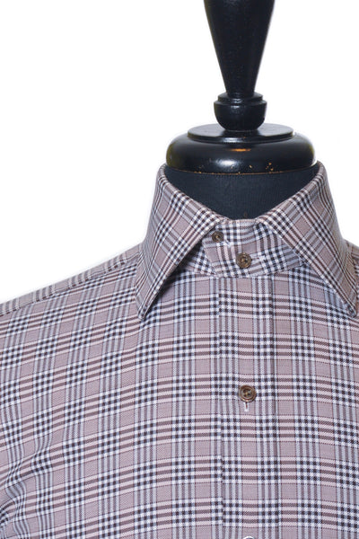 Tom Ford Brown Check Dress Shirt