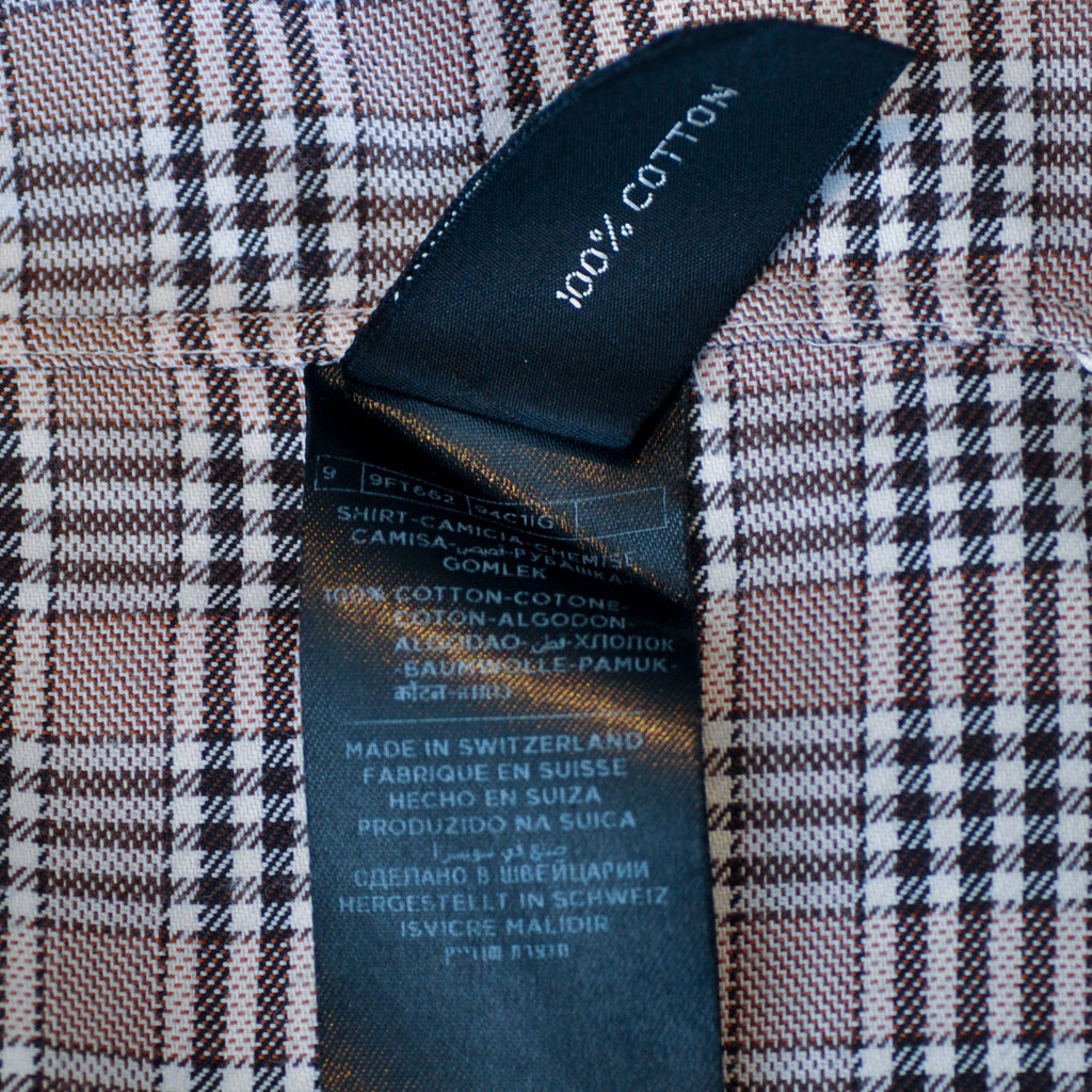 Tom Ford Brown Check Dress Shirt