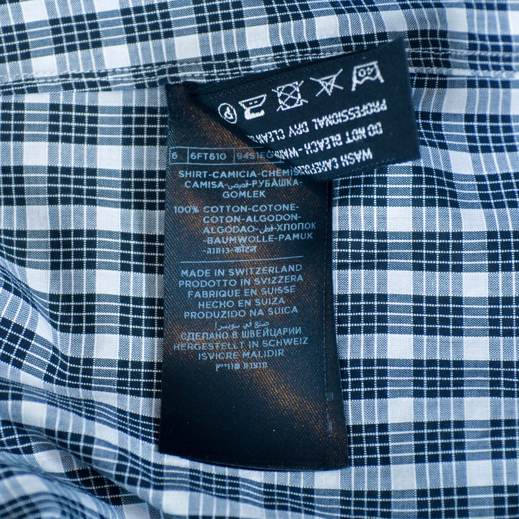Tom Ford Black on White Check Dress Shirt