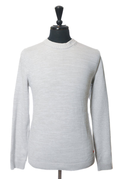 Strellson Cement Grey Cotton Crew Neck Sweater