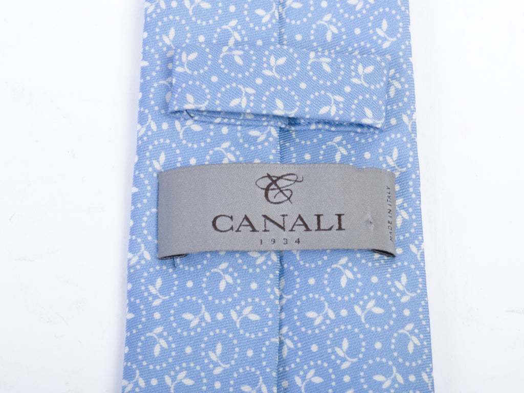 Canali 1934 Blue Geo Print Tie