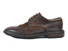 Hugo Boss Distressed Brown Suede and Leather Longwing Shoes