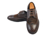 Hugo Boss Distressed Brown Suede and Leather Longwing Shoes