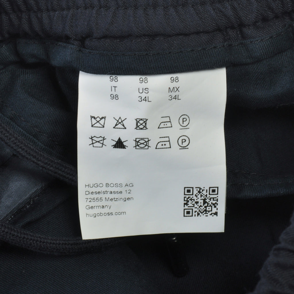Hugo Boss Navy Blue Banks Drawstring Pants