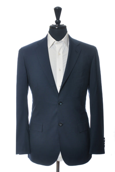 Kiton Slate Blue 14 Micron Natural Stretch Wool Suit