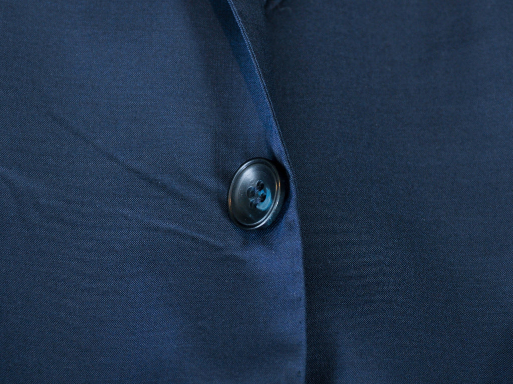 Kiton Slate Blue 14 Micron Natural Stretch Wool Suit