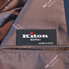 Kiton Slate Blue 14 Micron Natural Stretch Wool Suit