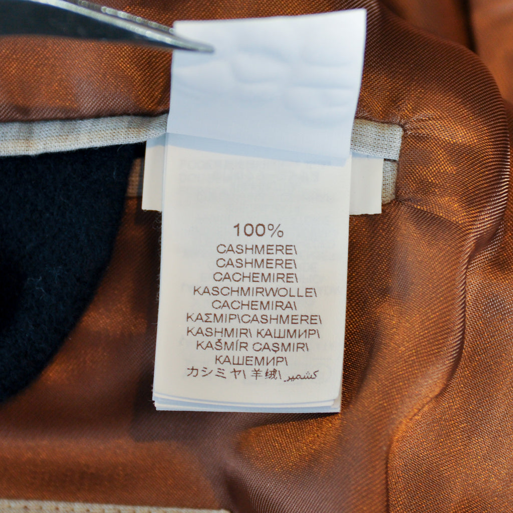 Brunello Cucinelli Navy Blue Cashmere Jacket