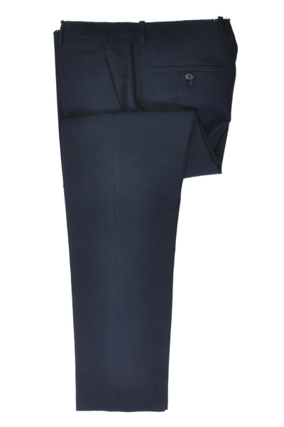 Maison Margiela Navy Blue Cut Waist Dress Pants