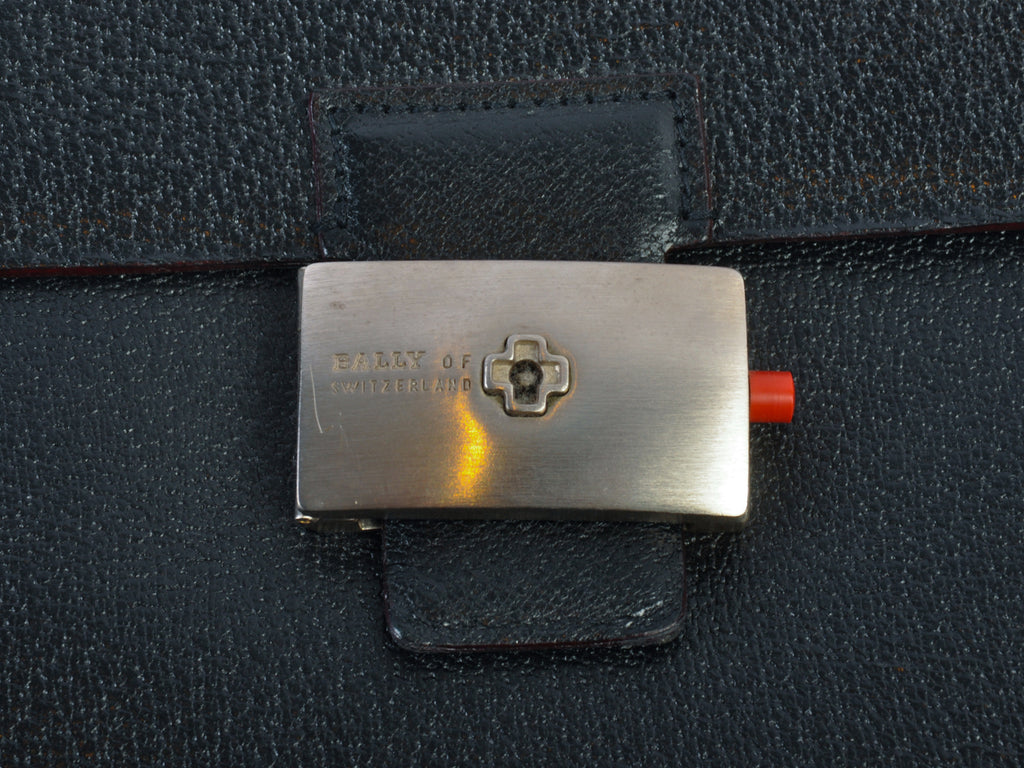 Bally Black Leather Briefcase