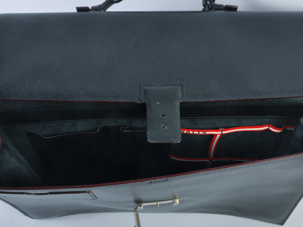 Bally Black Leather Briefcase