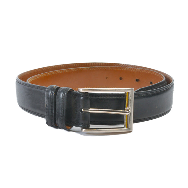 Allen Edmonds Black Calfskin Leather Belt