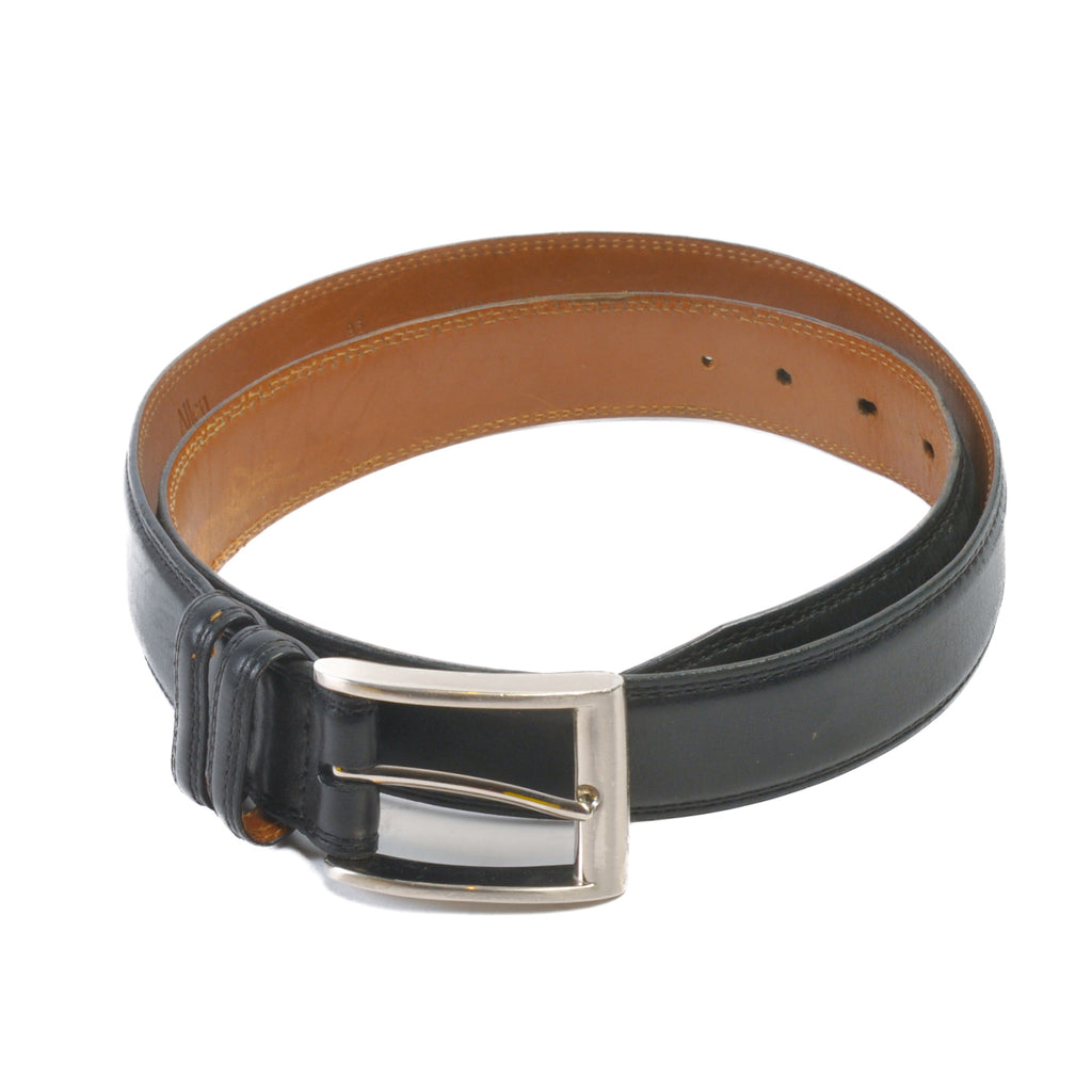 Allen Edmonds Black Calfskin Leather Belt