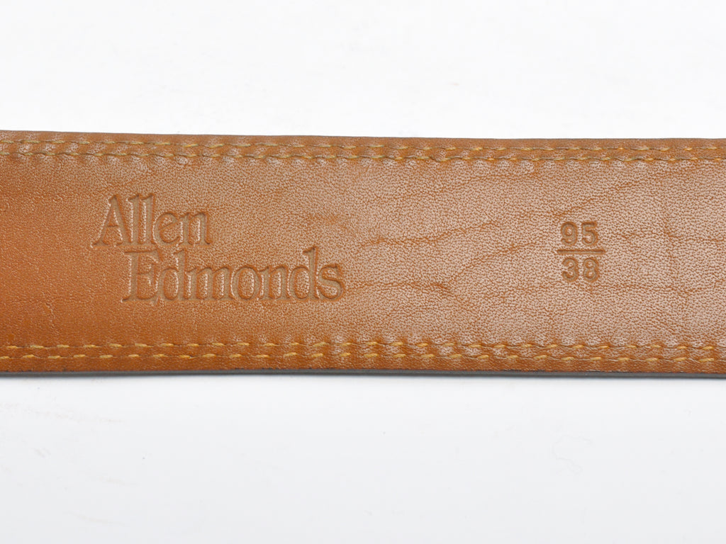 Allen Edmonds Black Calfskin Leather Belt