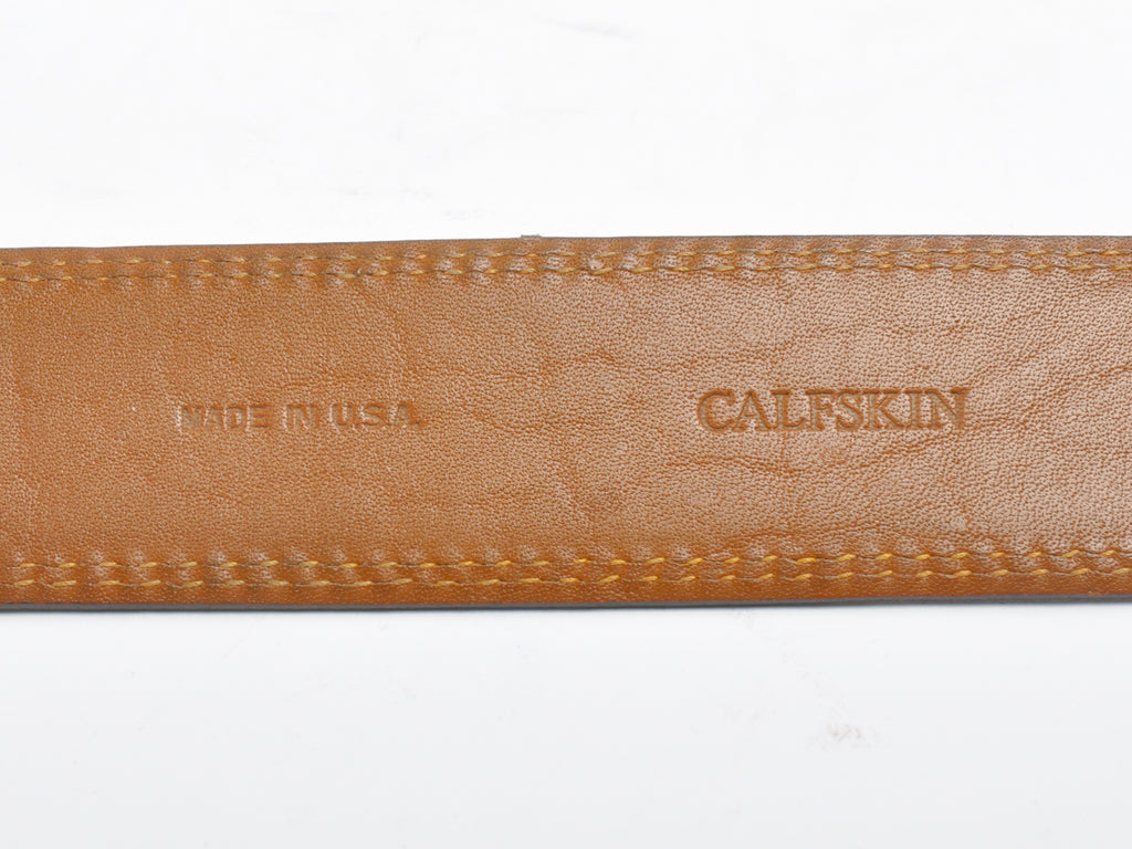 Allen Edmonds Black Calfskin Leather Belt