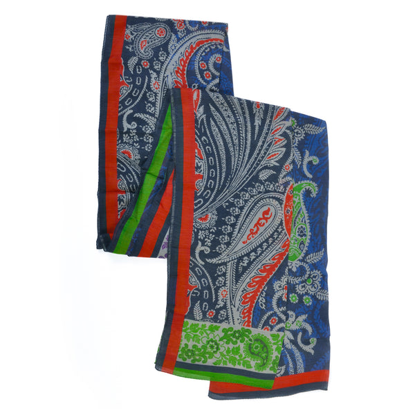 Etro Printed Linen Silk Scarf