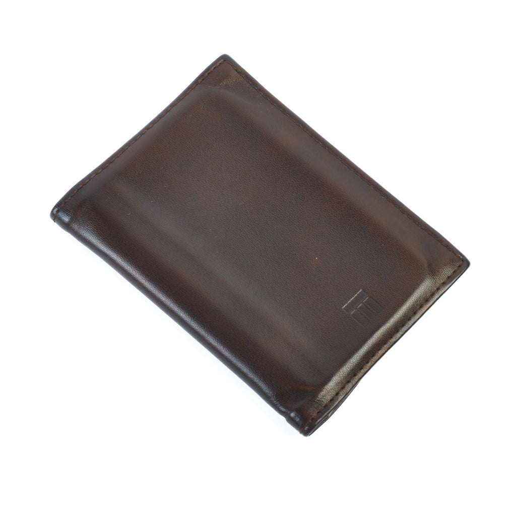 Ettinger Brown Leather Bifold Wallet