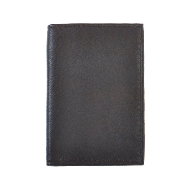 Polo Ralph Lauren Brown Lamb Leather Bifold Wallet