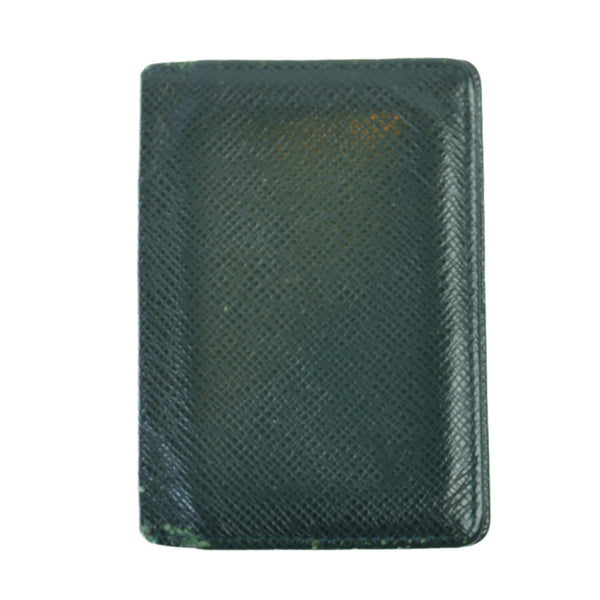 Louis Vuitton Vintage Green Leather Bifold Wallet