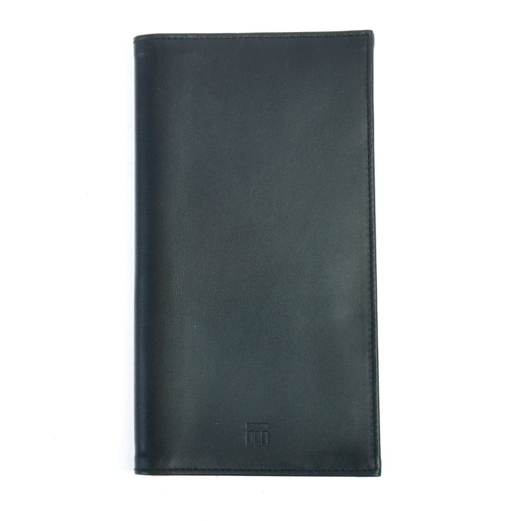 Ettinger Black Leather Long Wallet