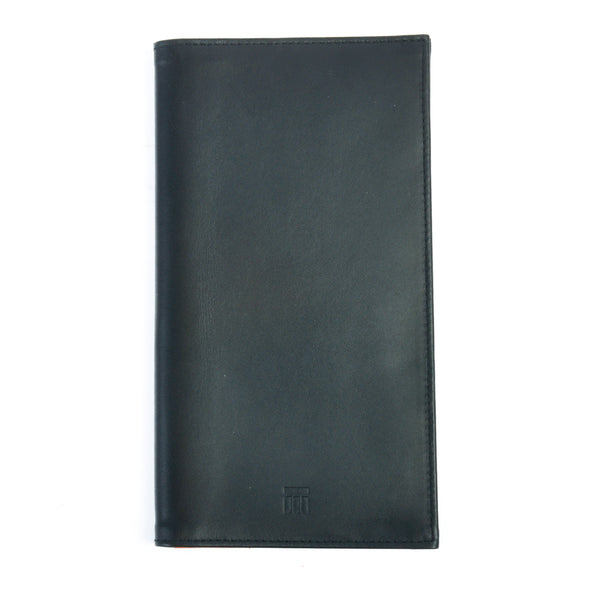 Ettinger Black Leather Long Wallet