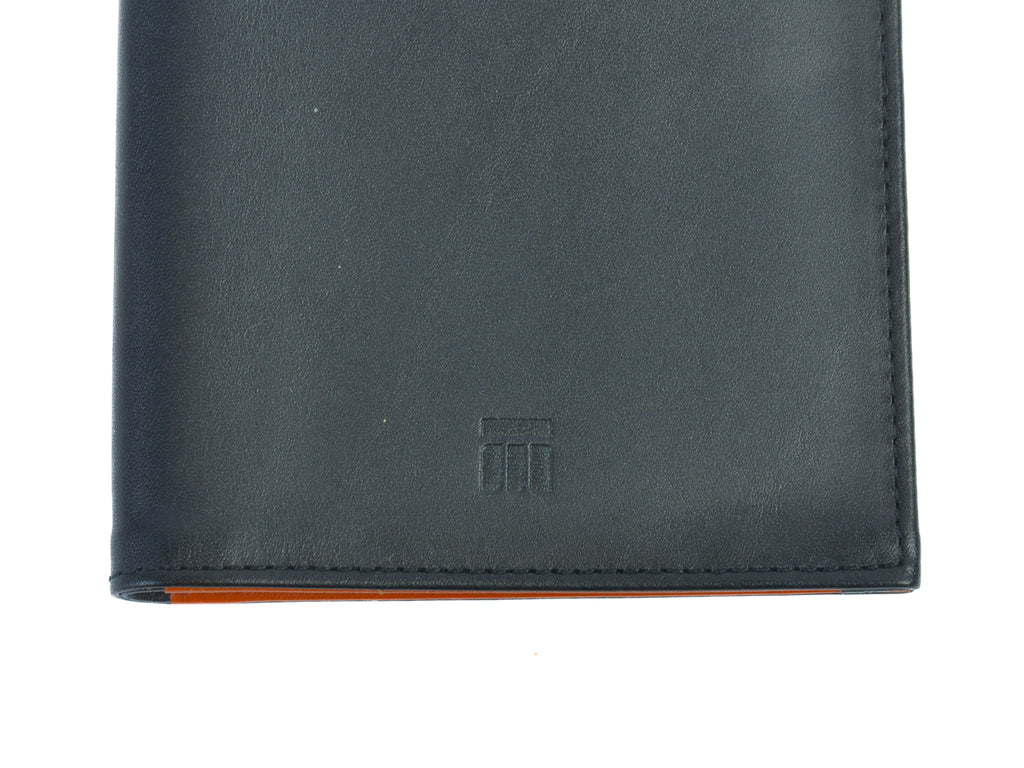 Ettinger Black Leather Long Wallet