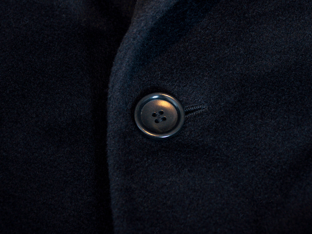 Canali Vintage Black Overcoat