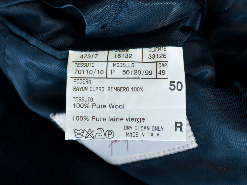 Canali Vintage Black Overcoat