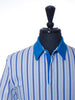 Aquascutum Blue Awning Stripe Polo Shirt