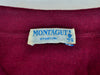 Montagut Burgundy Collared Knit Sweater