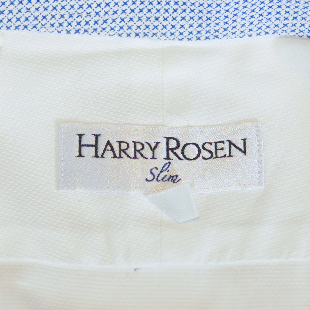 Harry Rosen White Slim Fit Dress Shirt