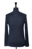 Patrick Assaraf Charcoal Grey Merino Wool V-Neck Sweater