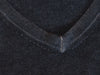 Patrick Assaraf Charcoal Grey Merino Wool V-Neck Sweater