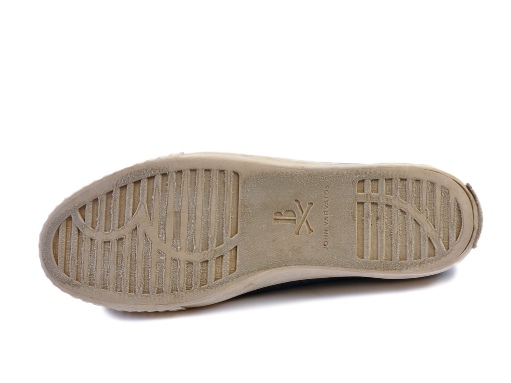 John Varvatos Bootleg Distressed Denim Sneakers