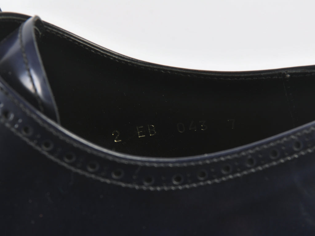 Prada Navy Blue Derby Shoes