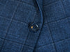 Pal Zileri Blue Check Wool Silk Linen Suit