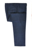 Pal Zileri Blue Check Wool Silk Linen Suit