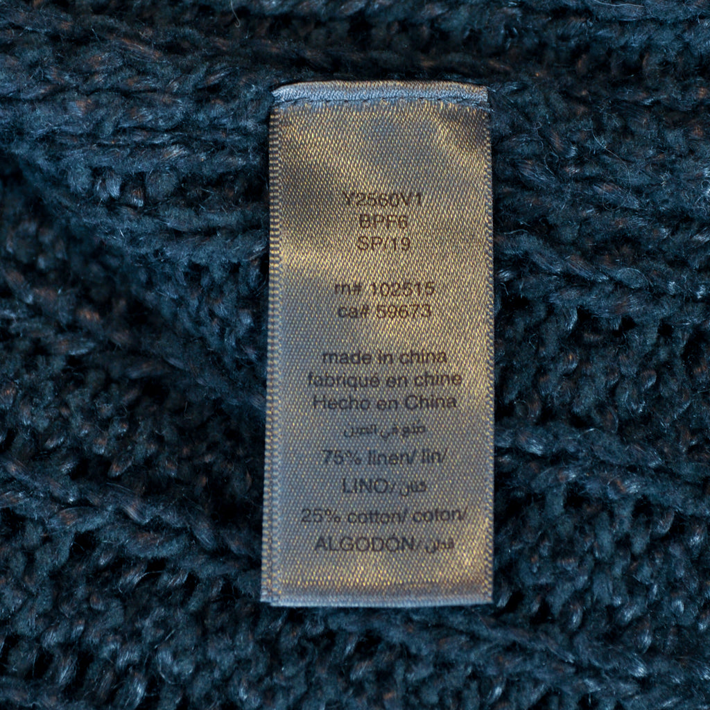John Varvatos Dark Grey Loose Knit Sweater