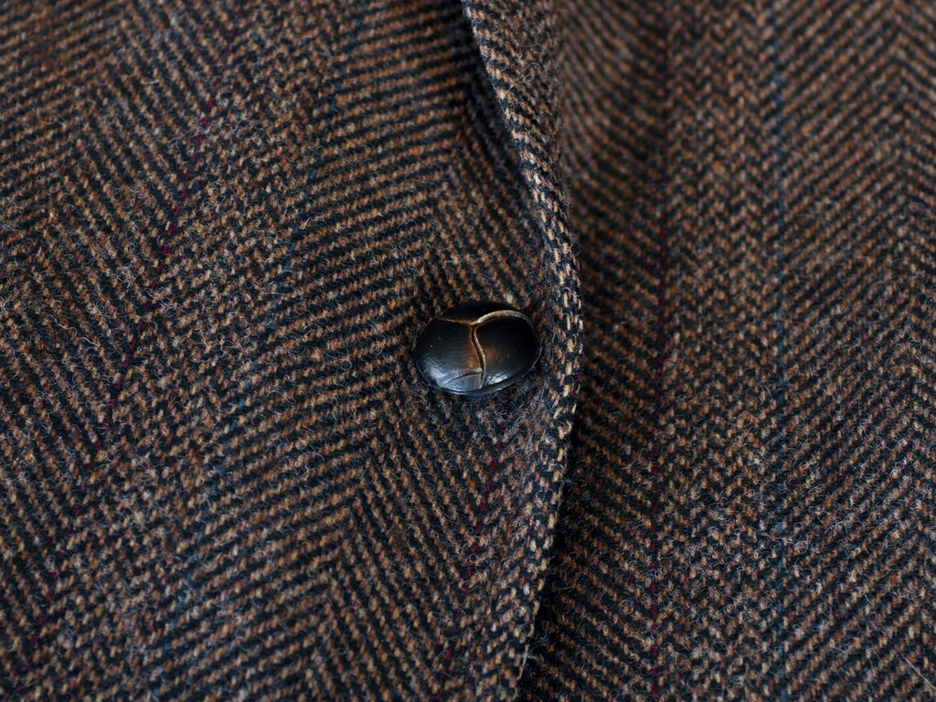 Pendleton Brown Herringbone Tweed Blazer