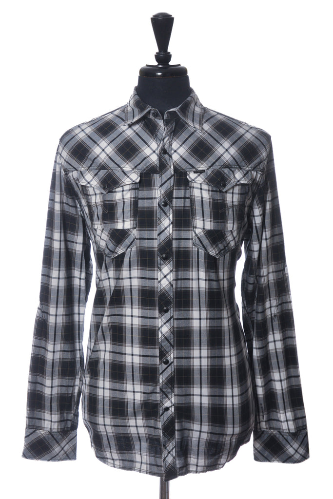 G-Star RAW Black Check Arc 3D Shirt
