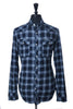 G-Star RAW Blue Check 3301 Slim Western Flannel Shirt