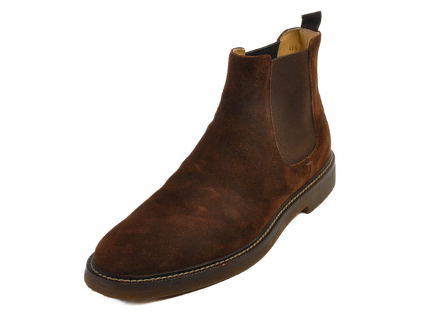 Brunello Cucinelli Chocolate Brown Suede Chelsea Boots