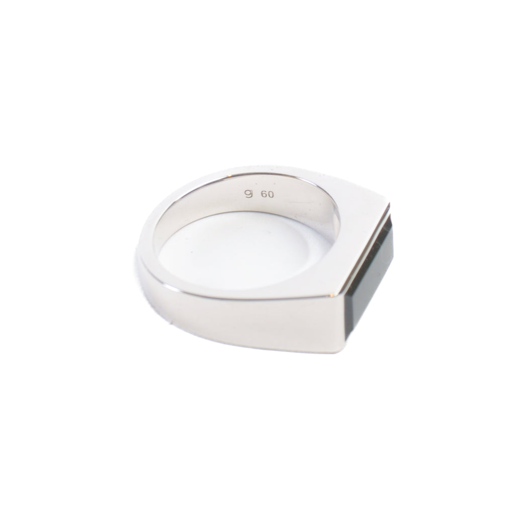 Tom Wood Polished Onyx Silver Peaky Ring