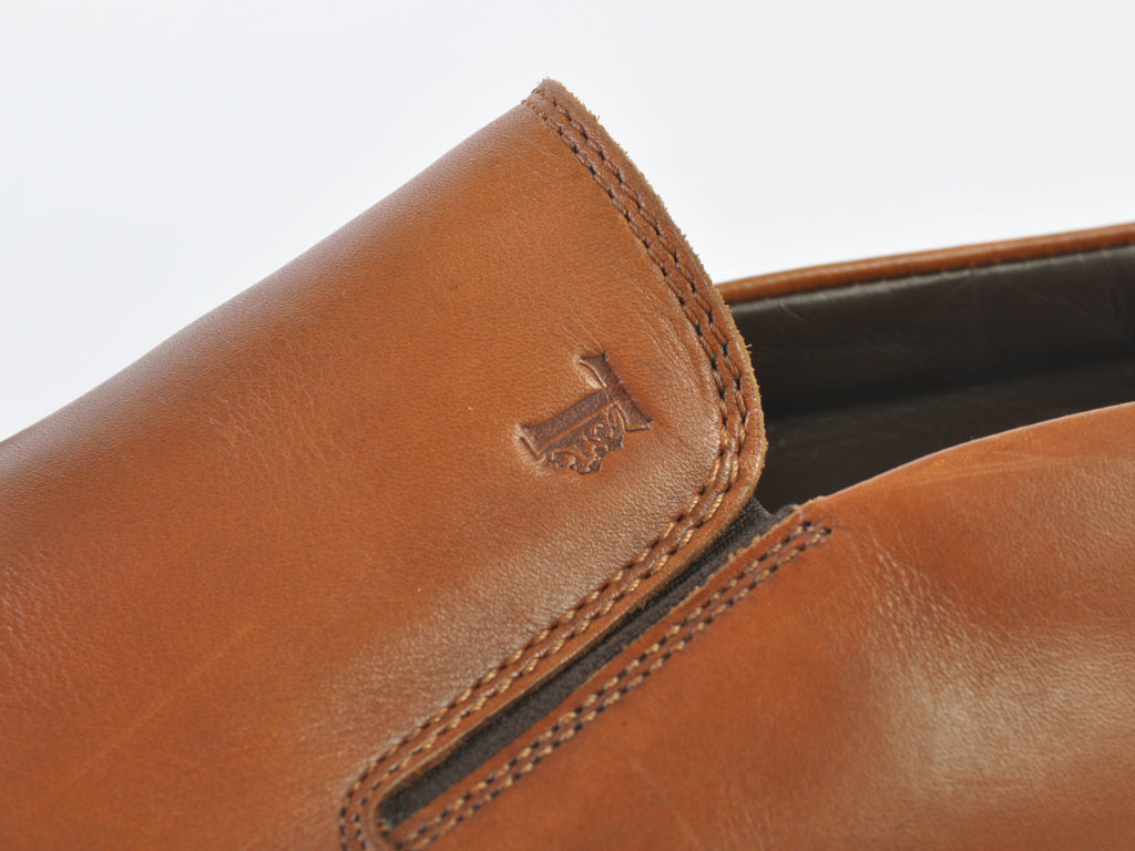 Tod’s Brown Leather Slip-Ons