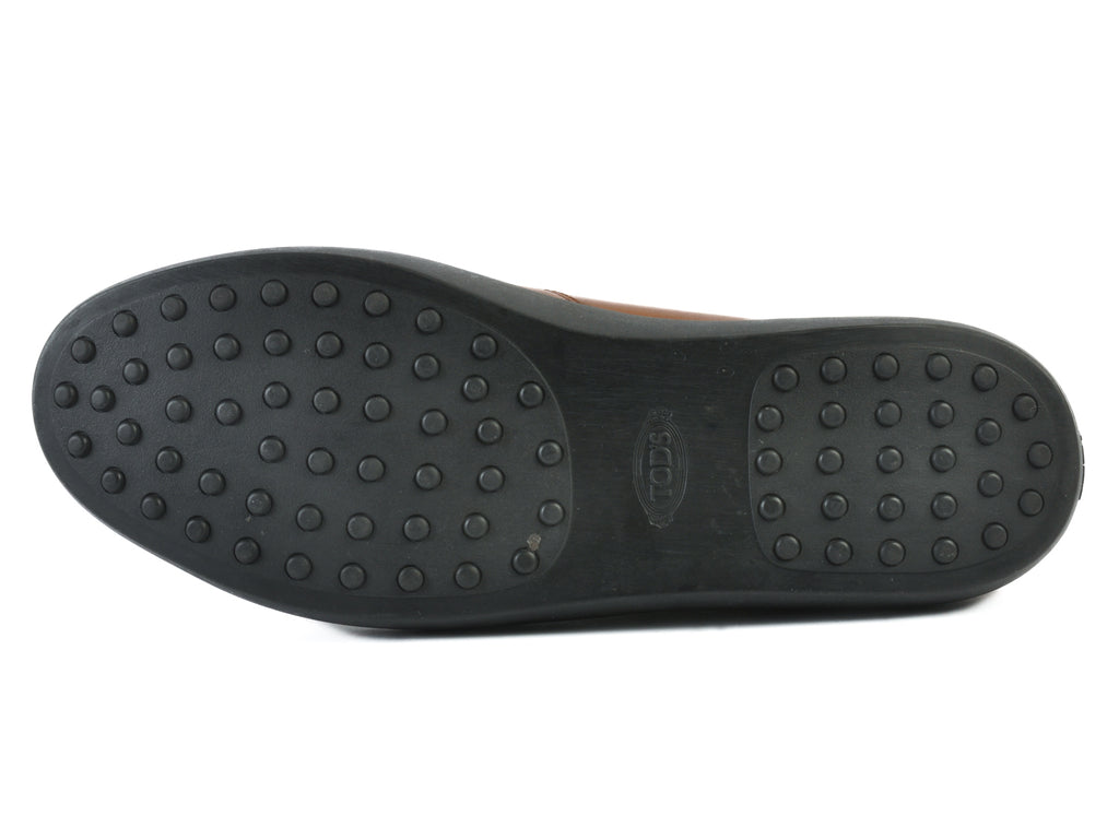 Tod’s Brown Leather Slip-Ons