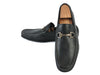Salvatore Ferragamo Pebbled Black Leather Horsebit Loafers