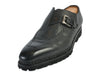 Bontoni NWOB Black Pebbled Leather Monk Strap Shoes