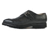 Bontoni NWOB Black Pebbled Leather Monk Strap Shoes