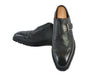 Bontoni NWOB Black Pebbled Leather Monk Strap Shoes